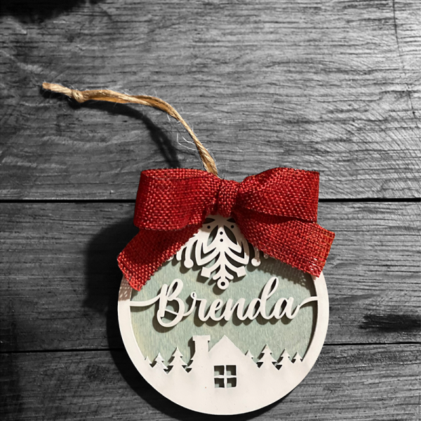 Personalized Script Ornament